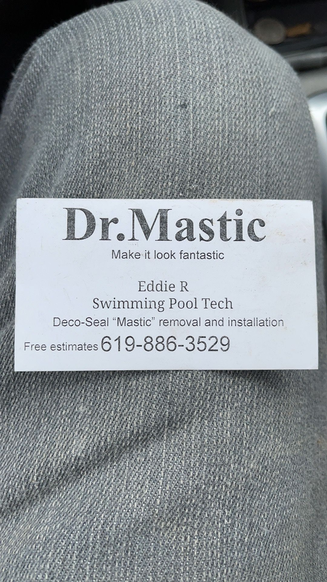 Swimming Pool Mastic “Deck-O- Seal “