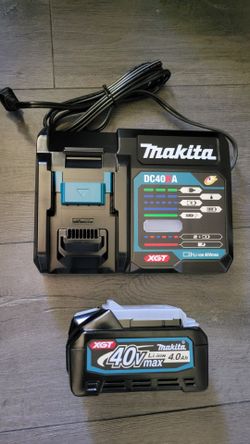 Makita XGT 40v Battery and Charger