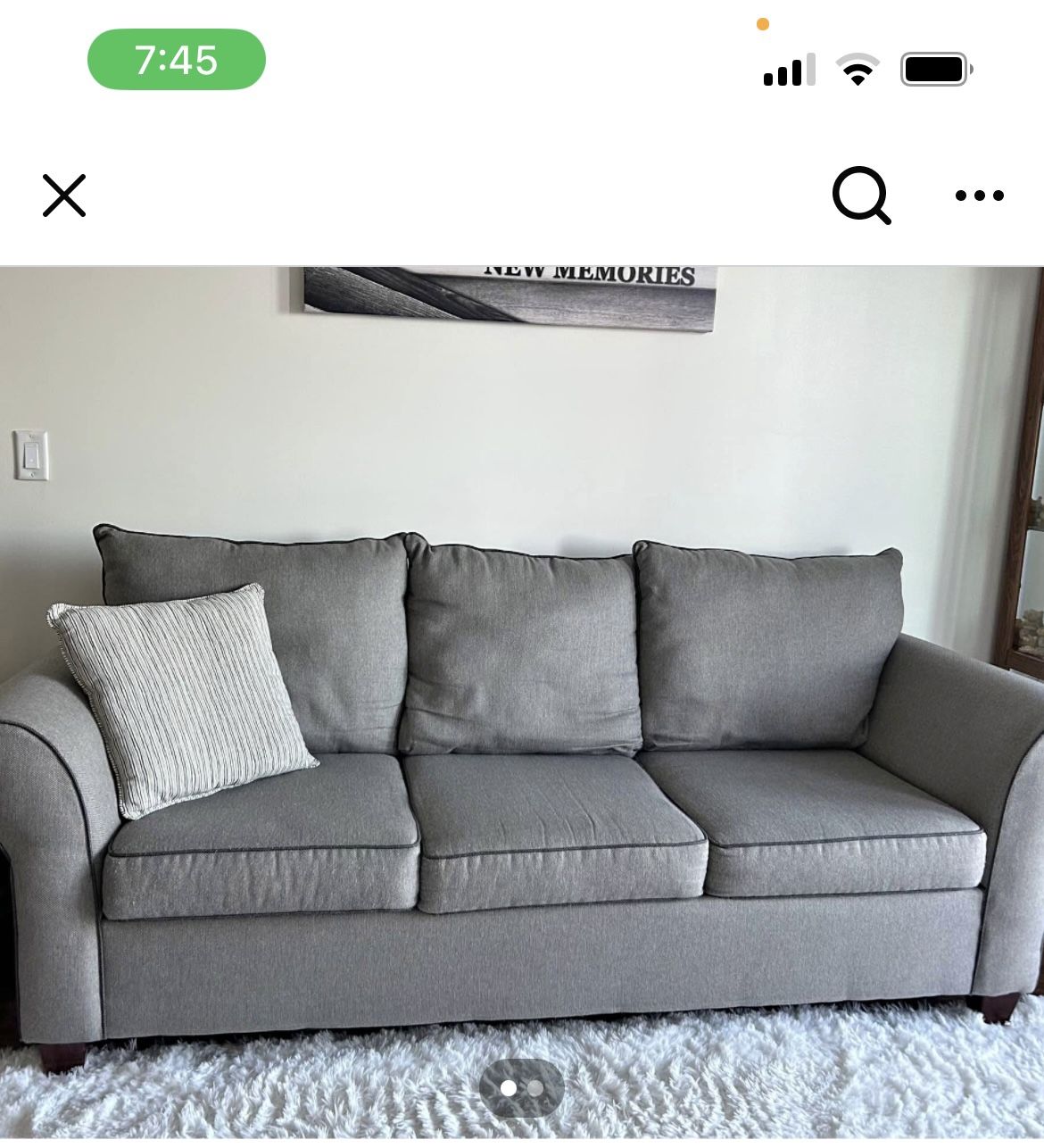 Like new grey couch