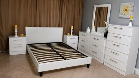 White Bedroom Furniture Set -Juego de cuarto
