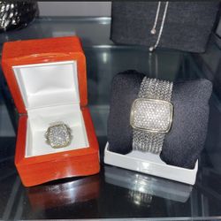 Ring & Bracelet Set, David Yurman Style 