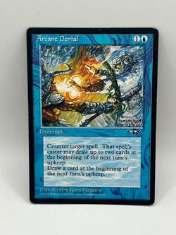 MTG Alliances Arcane Denial (axe) Interrupt Card