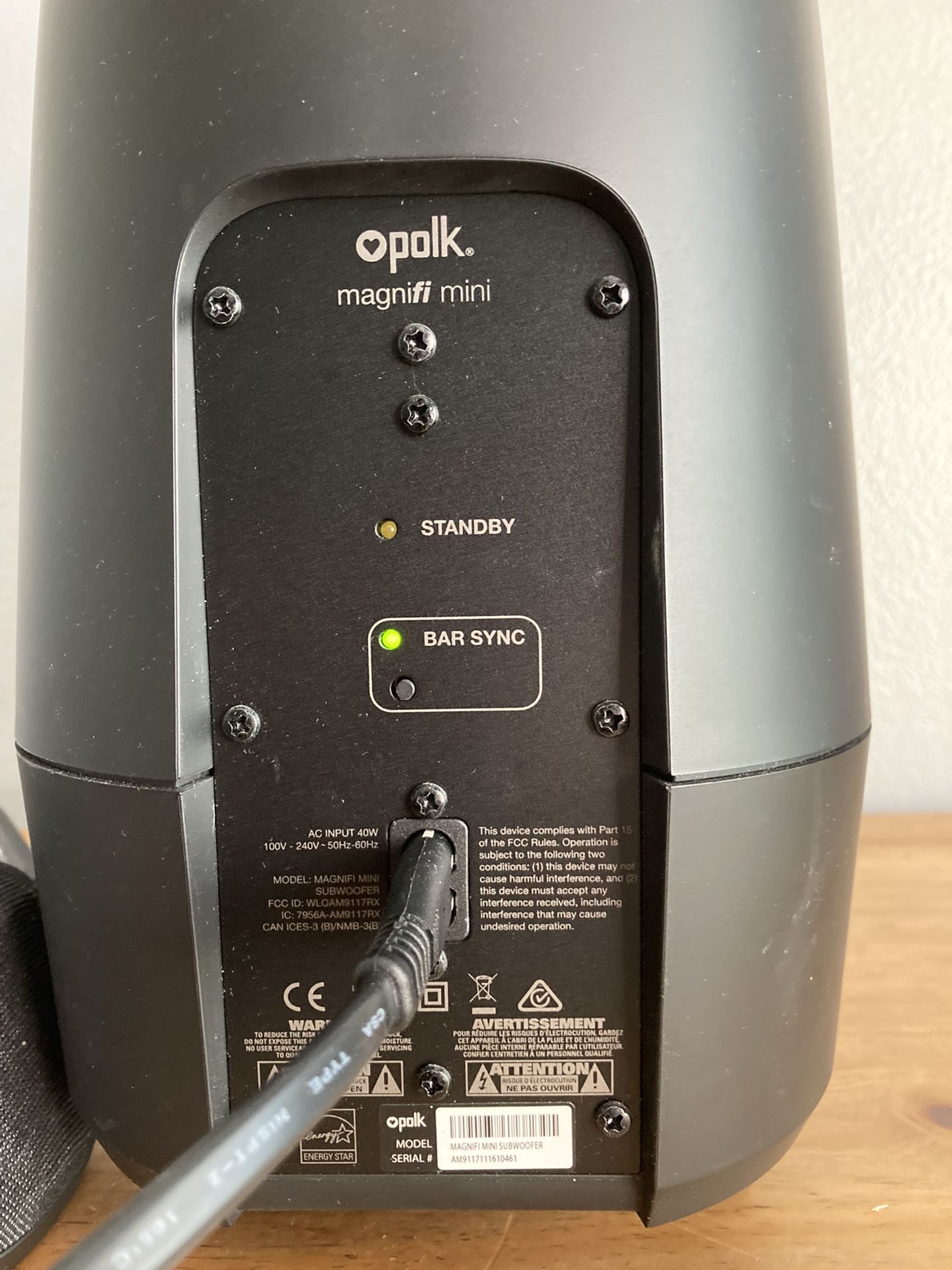 Polk magnifi mini subwoofer not syncing sales