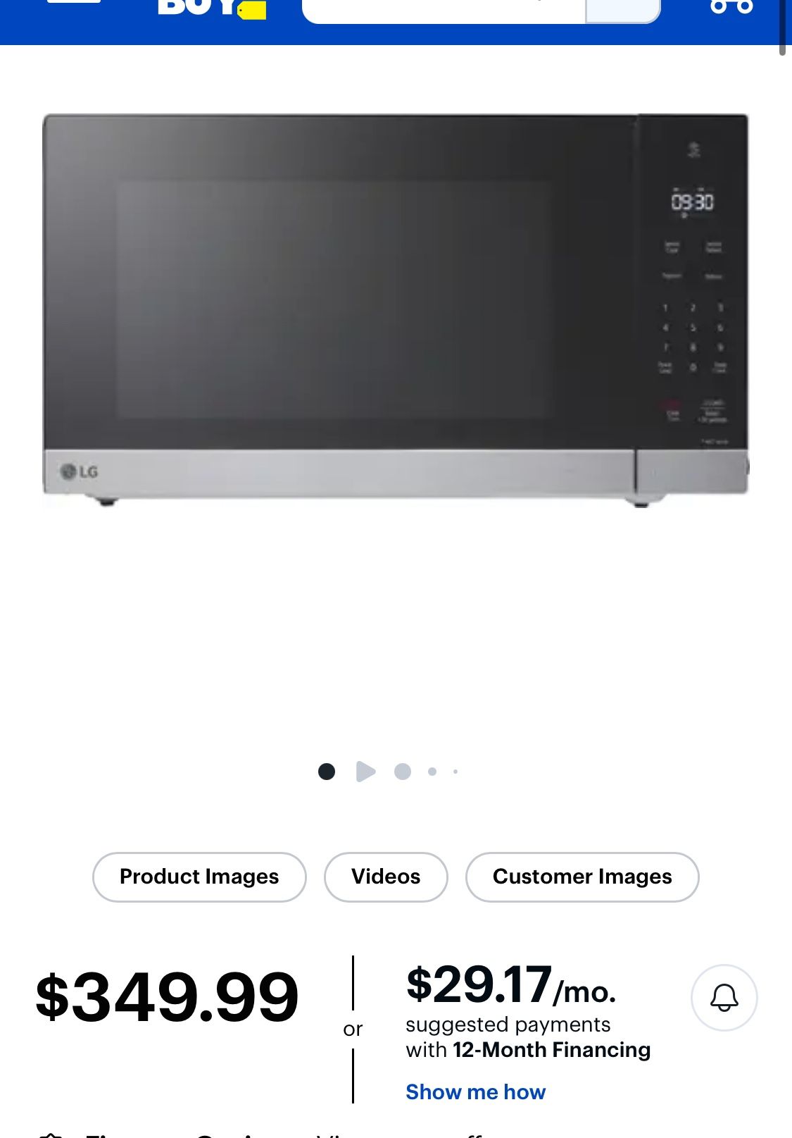 LG Microwave In Pristine Condition