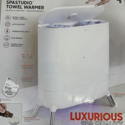⚡️ Sharper Image Spastudio Towel Warmer, Heated Comfort + Aromatherapy