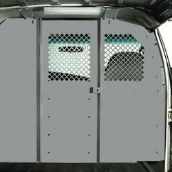 Heavy Duty Steel Partition With Fixed Center Panel for Van