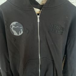 Mens Broken Planet Zip Up Hoodie