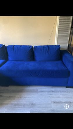 Couch Royal Blue Velvet