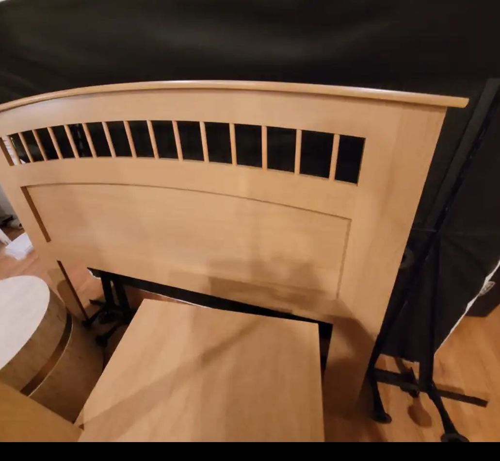 Full Head Board With Metal Frame 