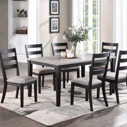 Solid wood 7-Pcs Dining Set