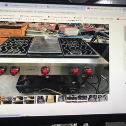 36” Wolf Rangetop Srt. 4 + Gd 