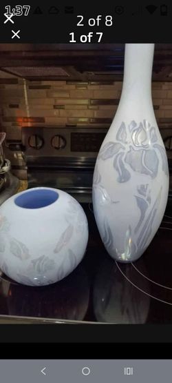 Vintage Decorative vases Grayish blue! Will Sell Separately!