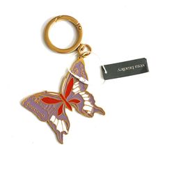 Vera Bradley Butterfly Key Chain