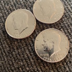 1974 & 1(contact info removed) Kennedy Half Dollars