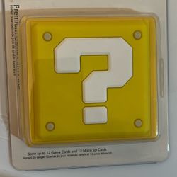 Mario Question Mark Premium Case Game Holder 