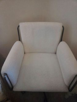 POTTERY BARN WHITE SHERPA DESK CHAIR