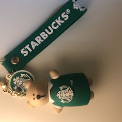Starbucks Bear Keychain
