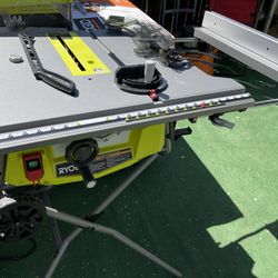 RYOBI 15 Amp 10 in. Expanded Capacity Table Saw With Rolling Stand