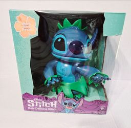 Disney Hula Dancing Stitch Figure - 9 Inch Tall, Multicolor
Original Box
