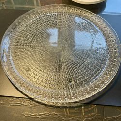 Mikasa Walher Glass Germany Vintage Symphony Hostess Platter Plate SA536/516