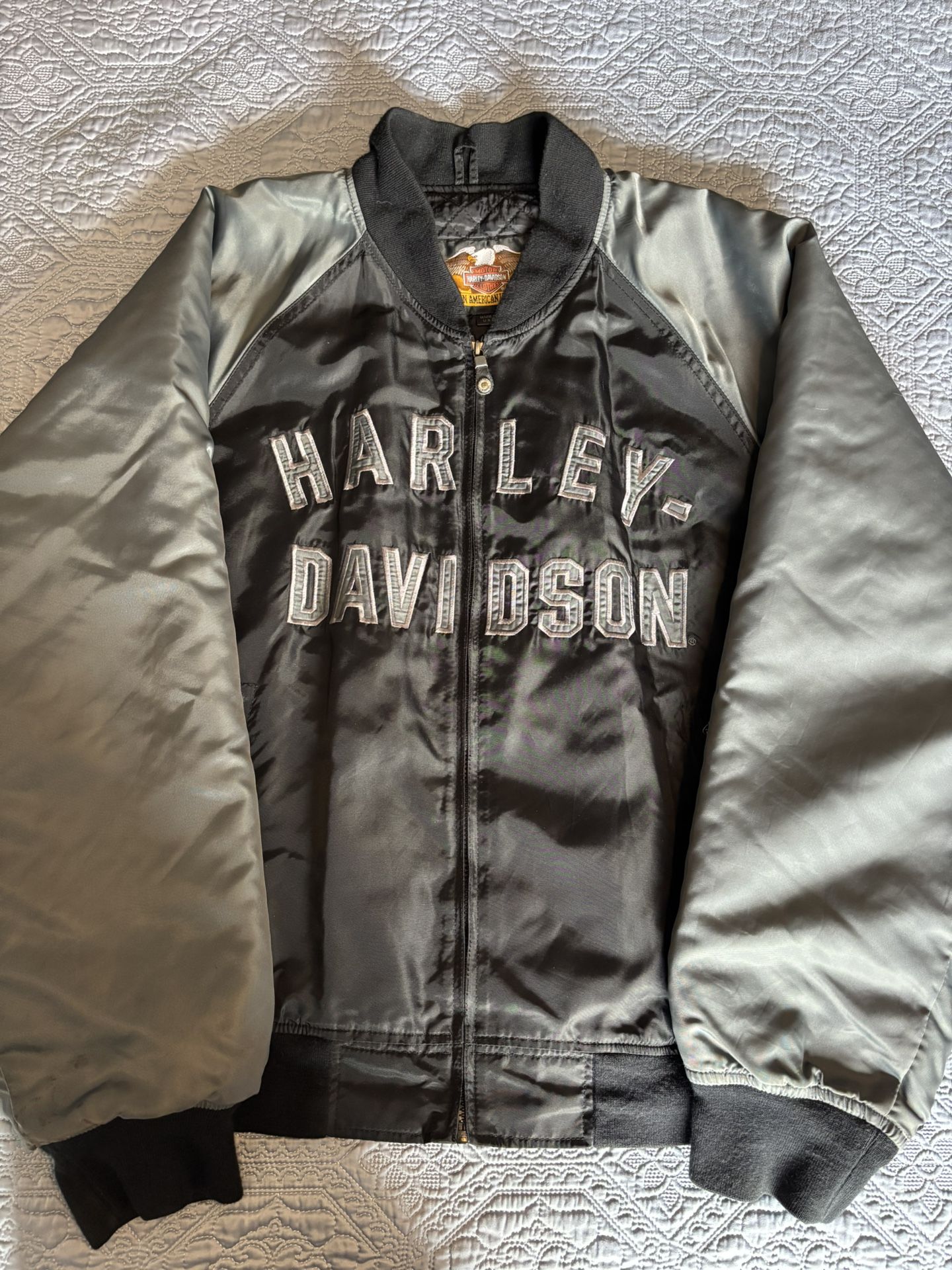 VINTAGE Harley-Davidson 100th Anniversary Nylon Bomber Jacket