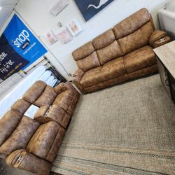 Sofa And Loveseat Recliner New $1490 Cash Or $10 Down 