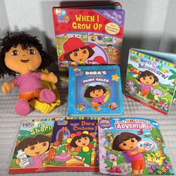 Dora The Explore Books And Plush Bag