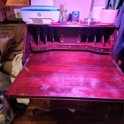 Vintage Old Secretary Desk. 