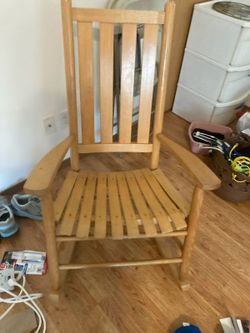 Wooden rocking chair