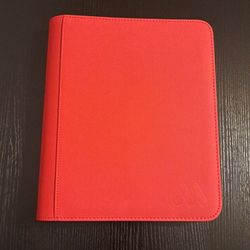 4 Pocket Zip Binder / Red