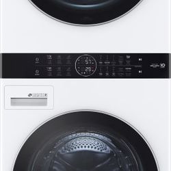 LG 27" White Smart Wash Tower New