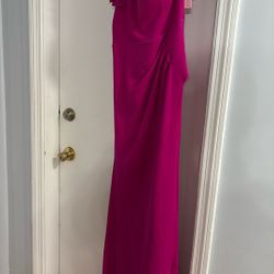 Hot Pink Gown Dress 
