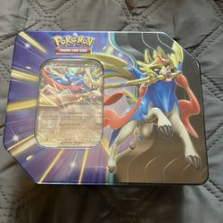 Zacian EX Tin