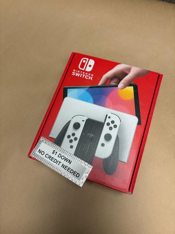 Nintendo Switch OLED Gaming Consoles New - Only $1 Today Pay The Rest Later!