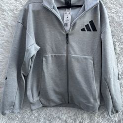Adidas M Z.N.E FZ Men Gray Zip-Up Jacket Medium Or Small Available 