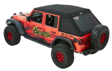 Bestop Trektop Ultra Slant-Back Soft Top — Fits 2018+ Jeep Wrangler JL