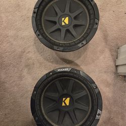 2 Kicker 10C104
Comp 10" 4-ohm subwoofer