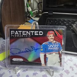 2018 Panini Card Derrike Cope Patented Penmanship  NASCAR  Holo 
