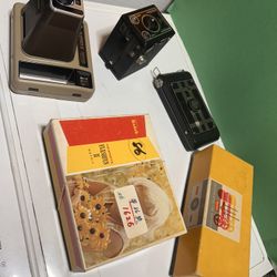 Collection of vintage cameras