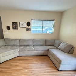 Large Gray Sectional Sofa