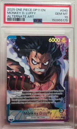 ONE PIECE OP 11 MONKEY D. LUFFY PSA 10