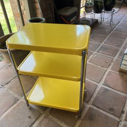 1950S Vintage Kitchen Bar Cart With Electrical Outlet