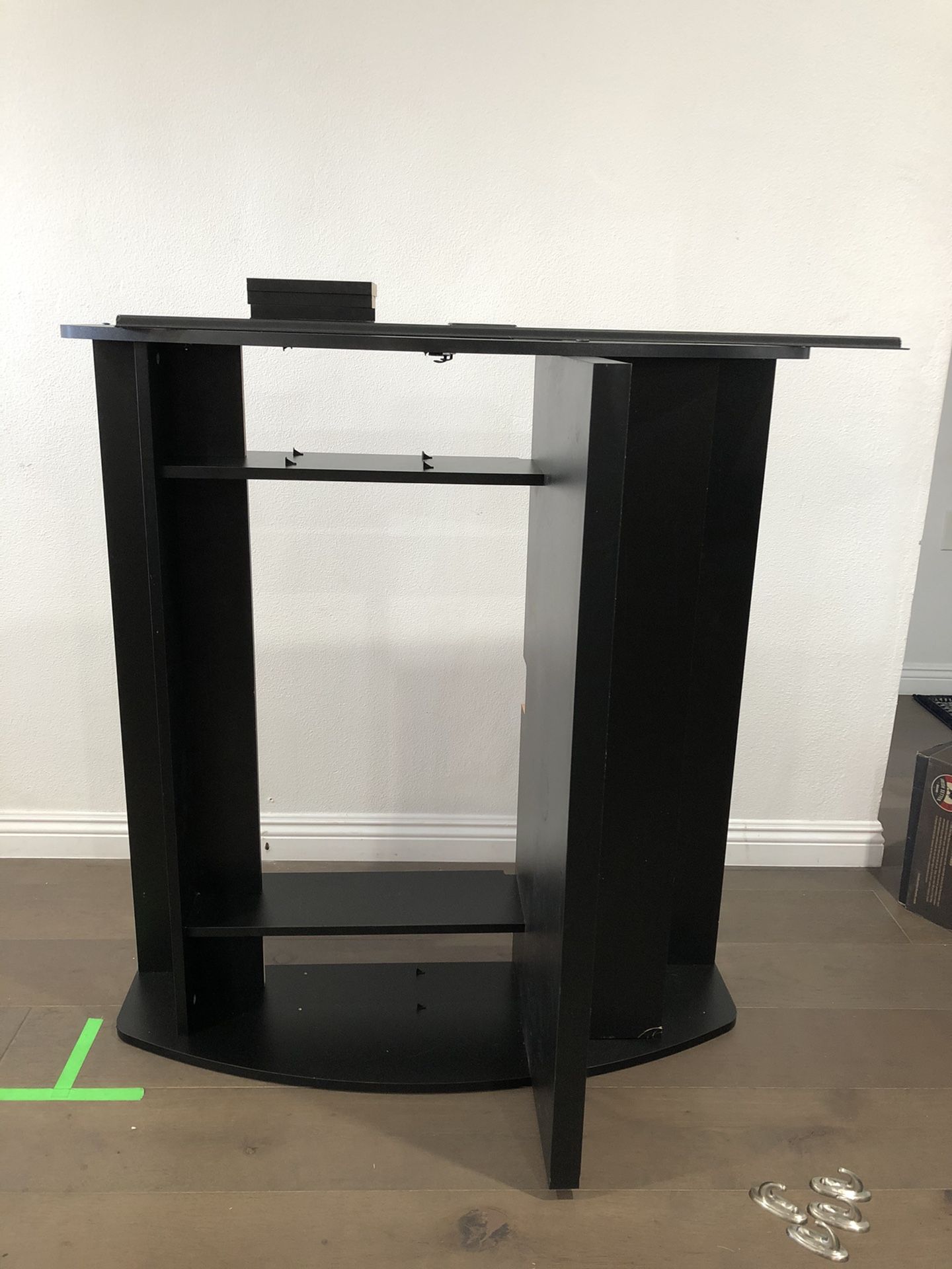 Assembled Wall-mounted Black Office Desk