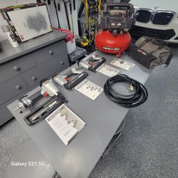 Nail Gun Set With Compressor