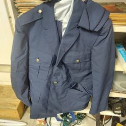 Vintage Vietnam Era Blue Usaf Dress Uniform W/sidecap And 2 Patches