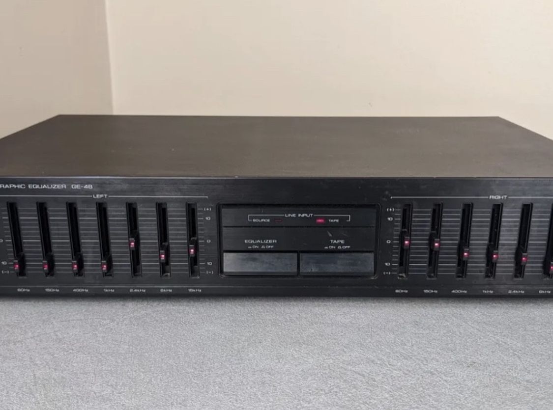 Kenwood GE-48 Stereo, Graphic Equalizer, Black tested in good working condition