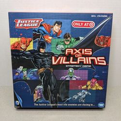 AXIS OF VILLAINS Justice League superhero Superman, Batman, Green Lantern, Flash board game