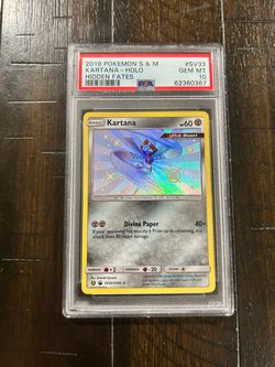 Pokemon PSA 10 Kartana Hidden Fates Shiny Vault SV33/SV94 Holo ENG 2019
