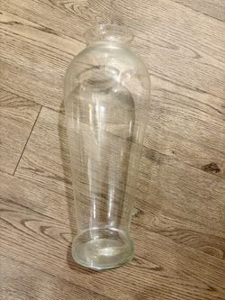Tall Clear Glass Vase