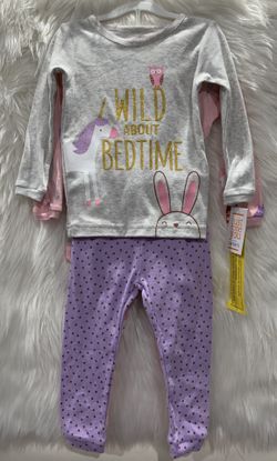 carter’s - Baby girl unicorn-owl Pajamas 4pc set (SZ 12m) NWT